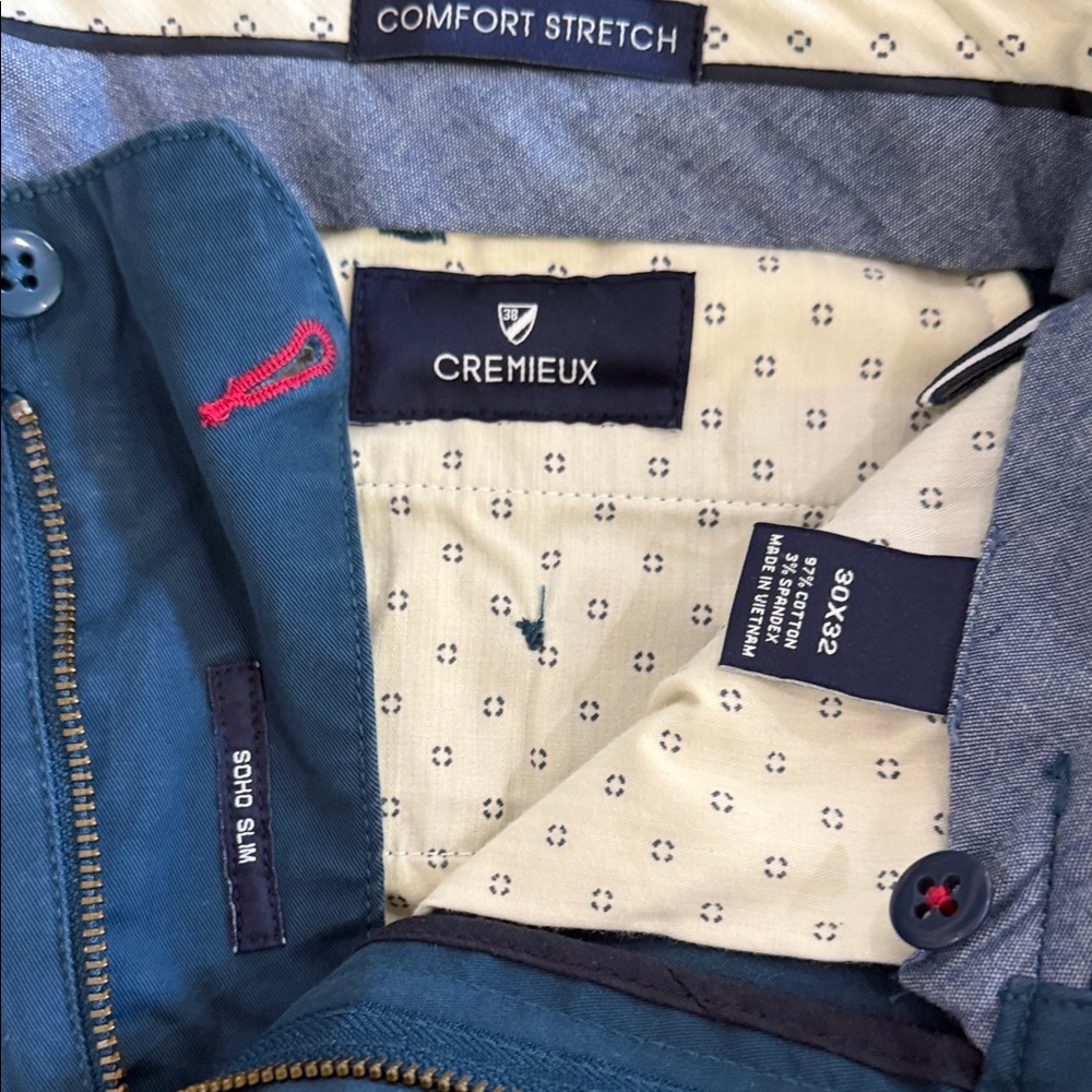 Daniel Cremieux Men's Teal Chinos